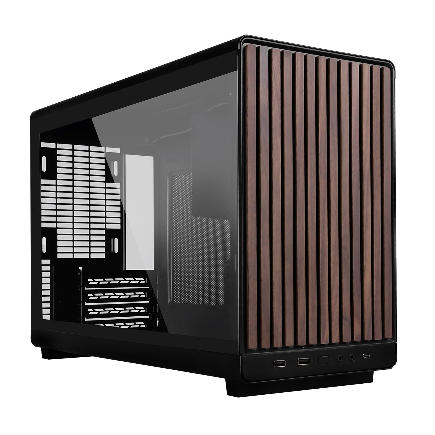 Lian Li A3-mATX Tempered Glass Panel – Black, Tempered Glass, Steel + Aluminum Frame