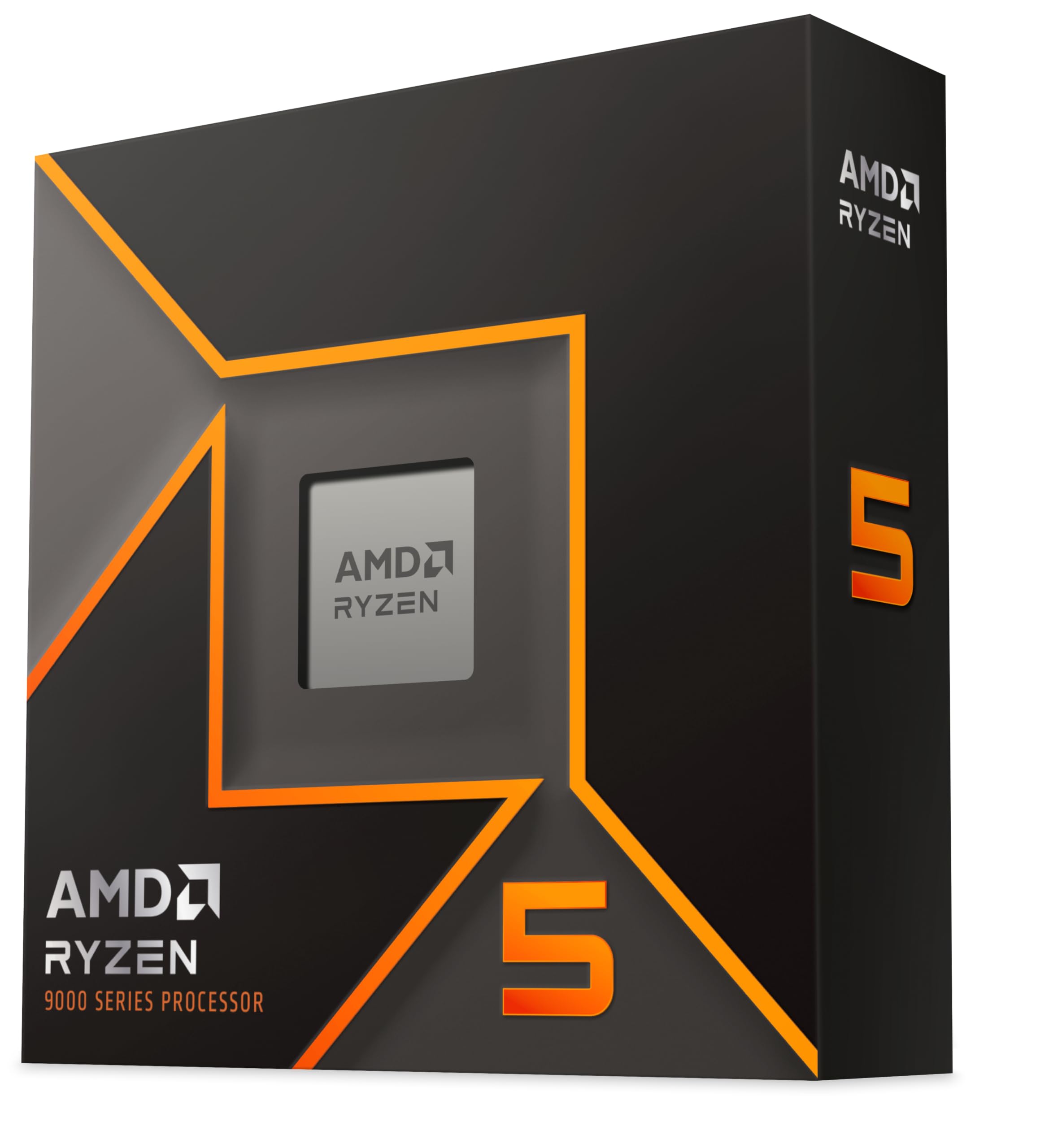 AMD Ryzen 5 9600X Processor (radeon graphics included, 6 Cores/12 Threads, 65W TDP, Socket AM5, Cache 38MB, up to 5.4 GHz max boost Frequency, no cooler)