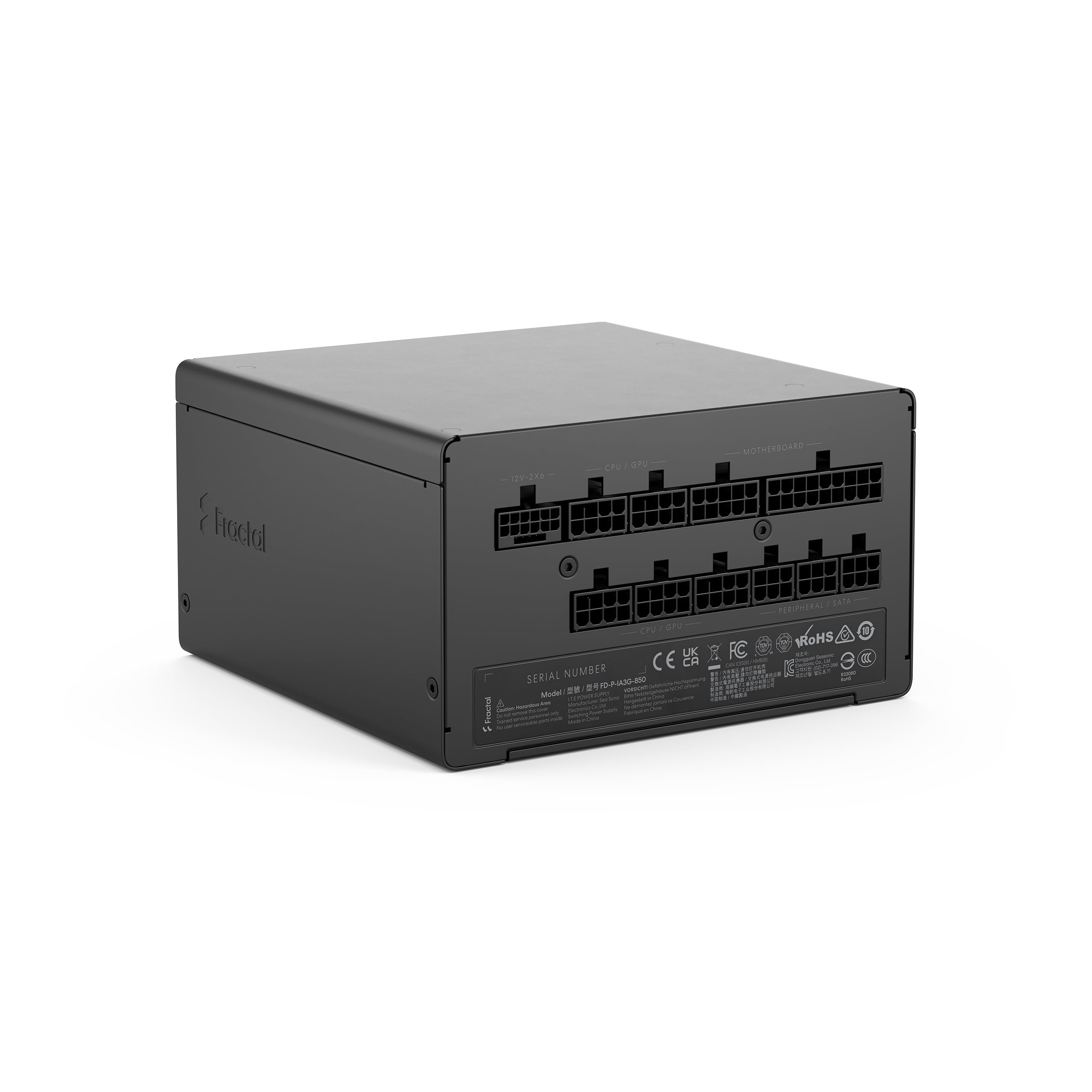Fractal Design Ion 3 Gold 1000W Black 80 PLUS Gold Certified Fully Modular ATX12V 3.1 Power Supply Unit PSU