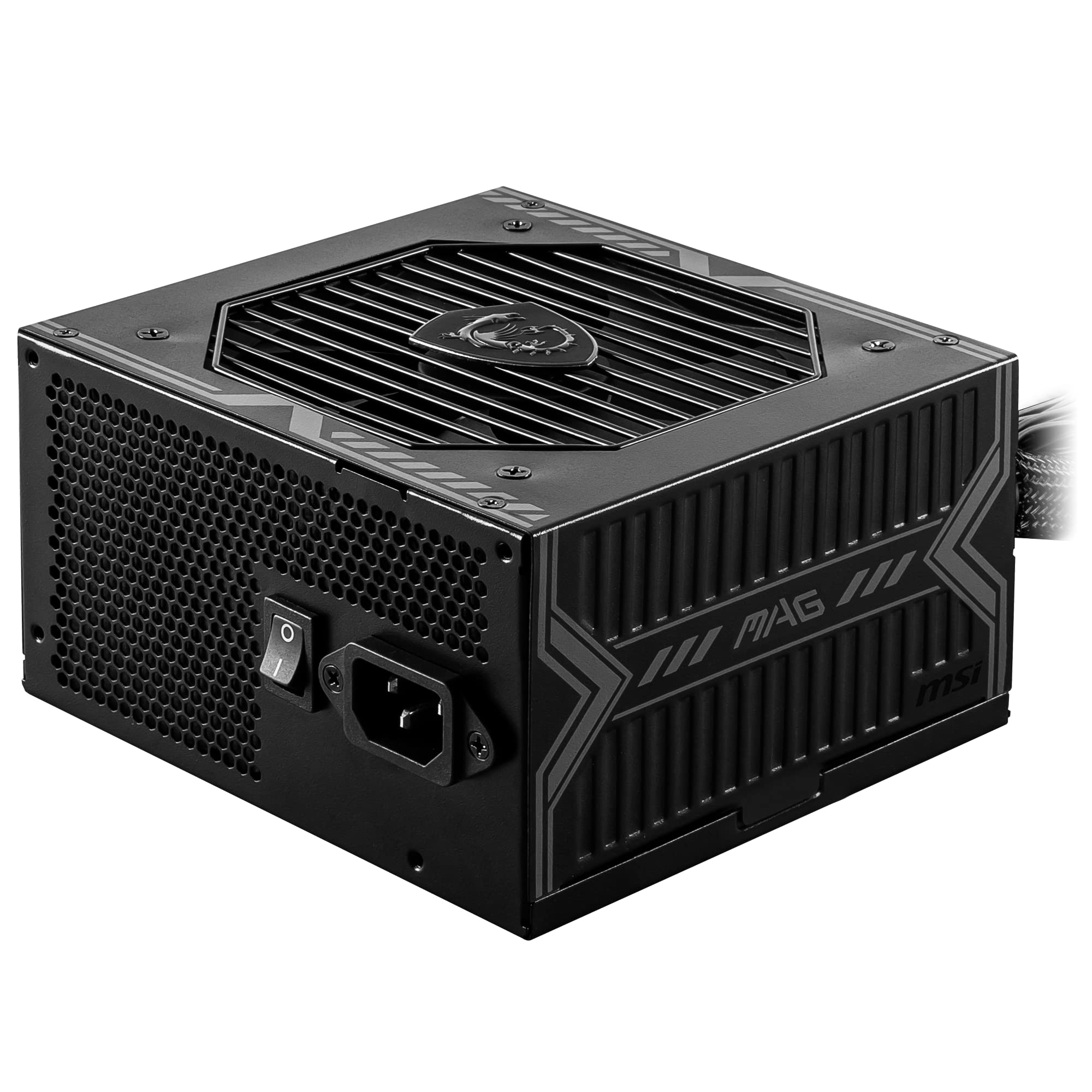 MSI MAG A650BN Power Supply Unit, UK Plug - 650W, 80 Plus Bronze Certified, ATX PSU, 12V Single-Rail, DC-to-DC Circuit, 120mm Fan - 5 Year Warranty