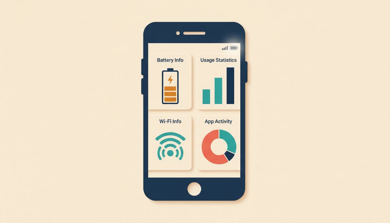 Check phone info, battery stats, and network details with *#*#4636#*#*