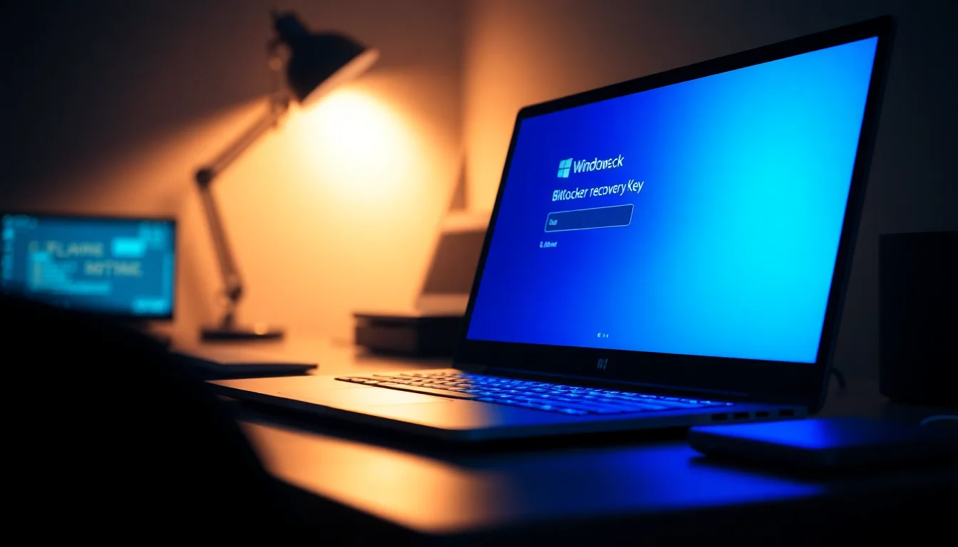 BitLocker recovery key prompt