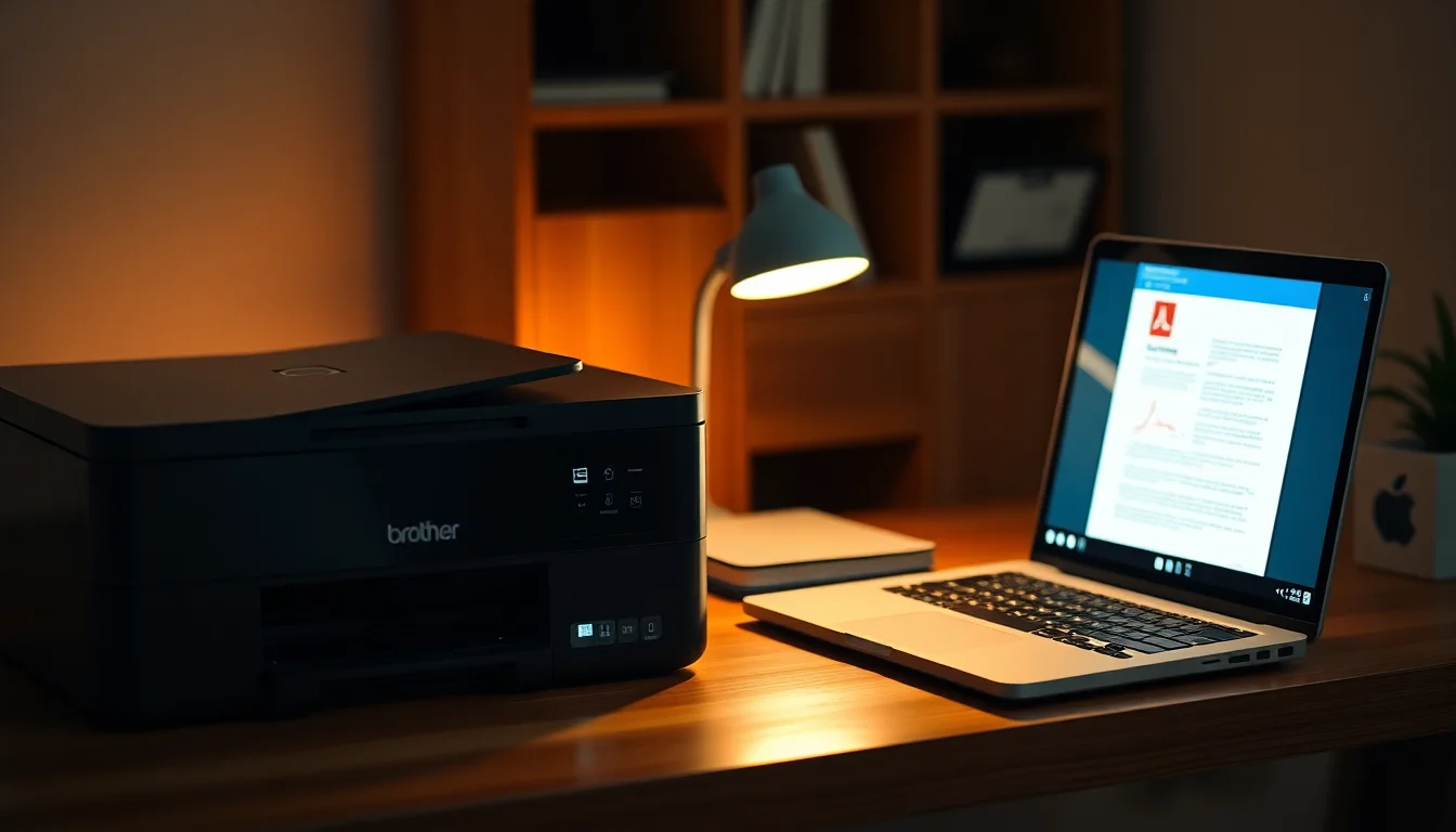 Brother printer PDF printing