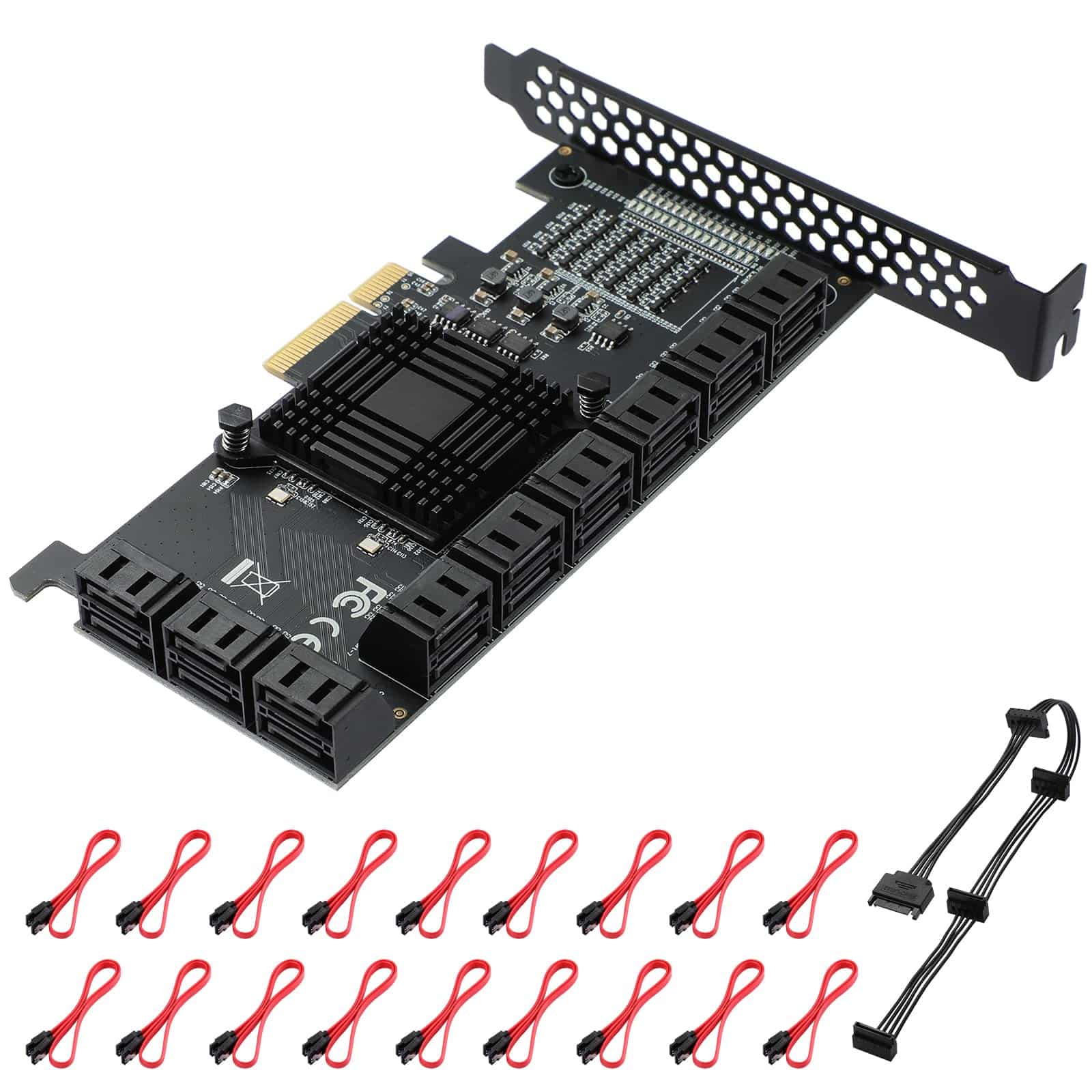 MZHOU 18 Port SATA PCIe Expansion Card - Comprehensive Performance Review 2025