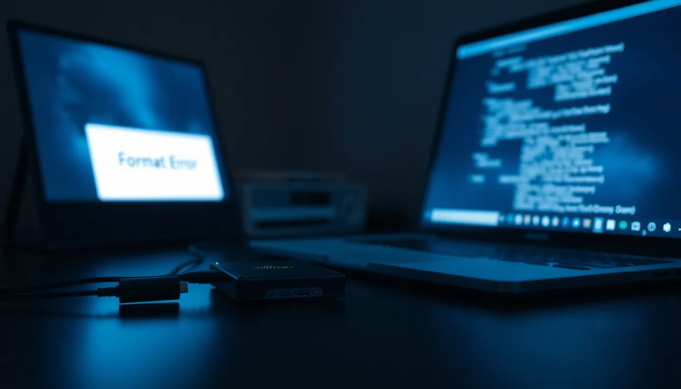 HDD format error recovery