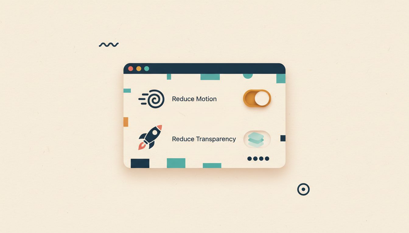 Turn on Reduce Transparency and Reduce Motion in Accessibility