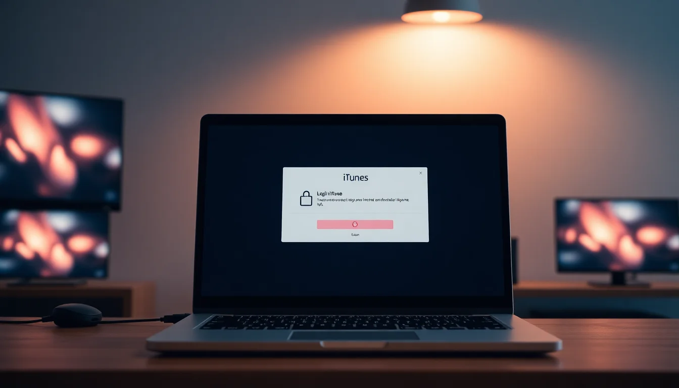 iTunes login Windows