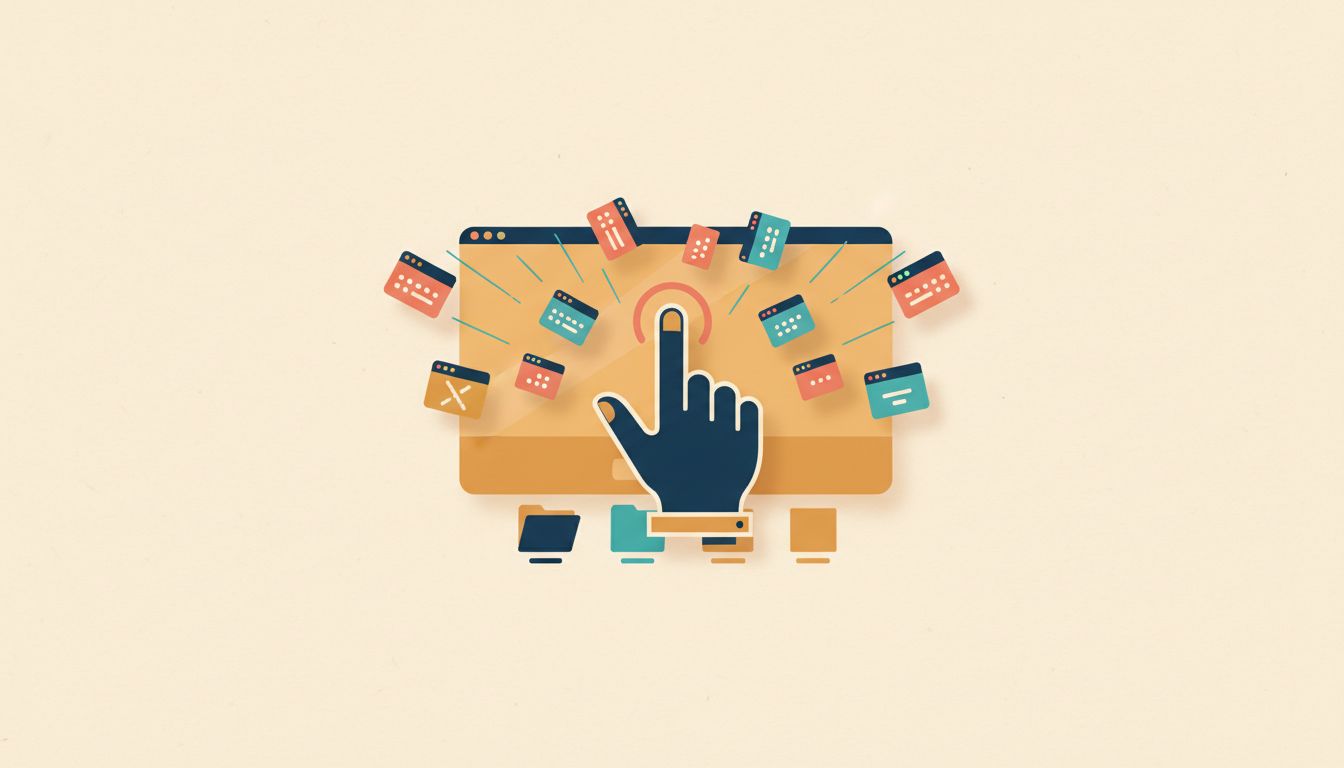 Reveal the desktop instantly with a thumb-and-three-fingers spread