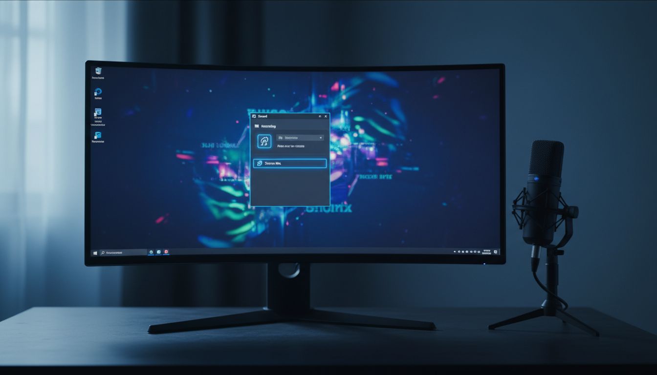 mic picking up desktop audio