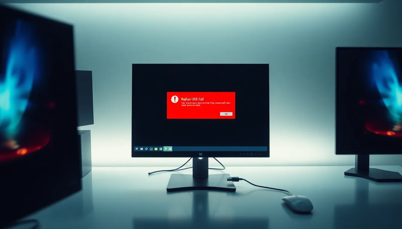 Rufus bootable USB errors