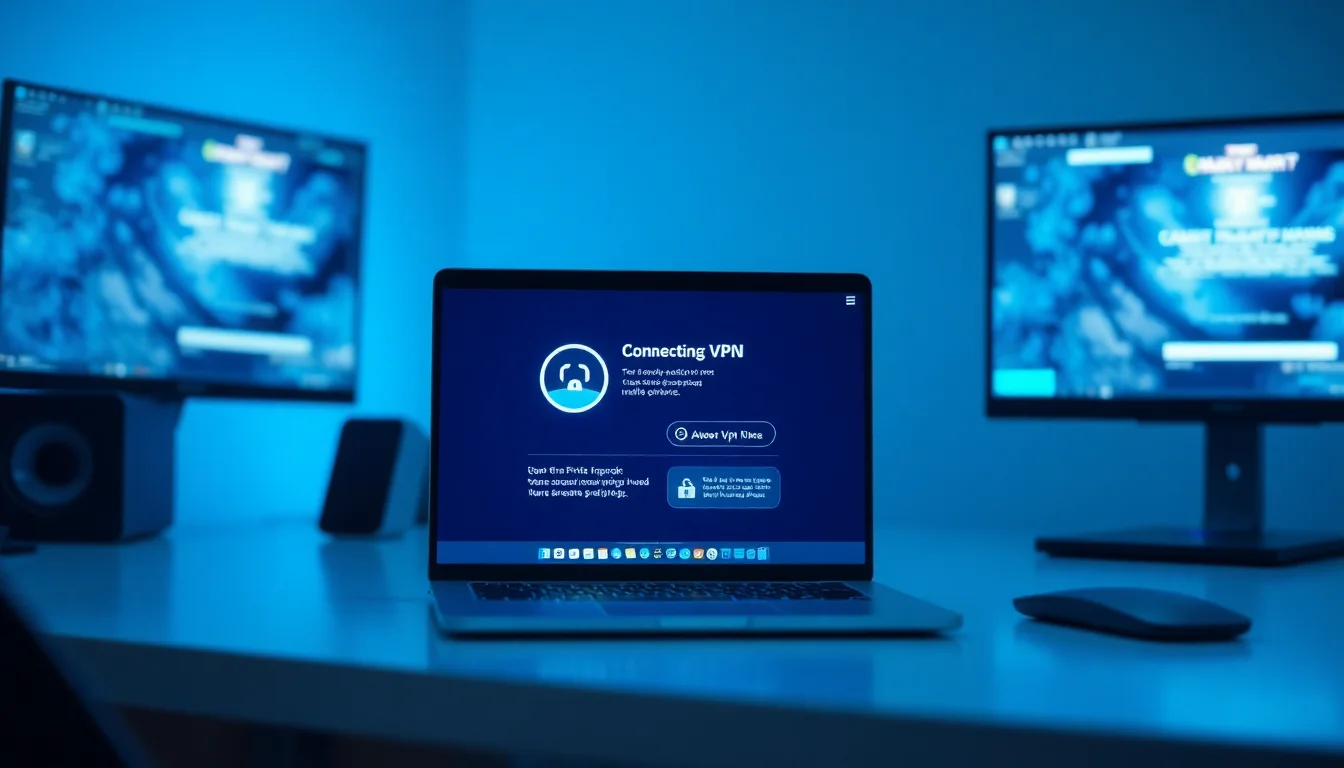 Watch Sky Sports abroad VPN connection illustration with UK streaming access