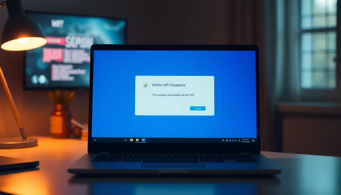 WiFi incorrect password Windows 10