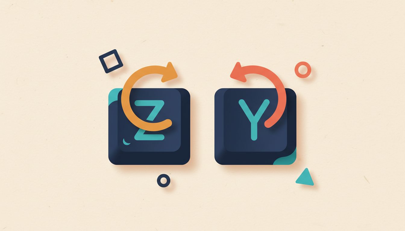 Undo and redo mistakes with Ctrl+Z and Ctrl+Y