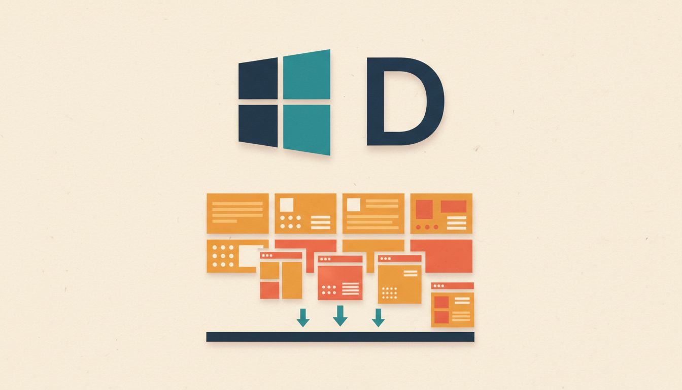 Clear your screen with Windows key + D