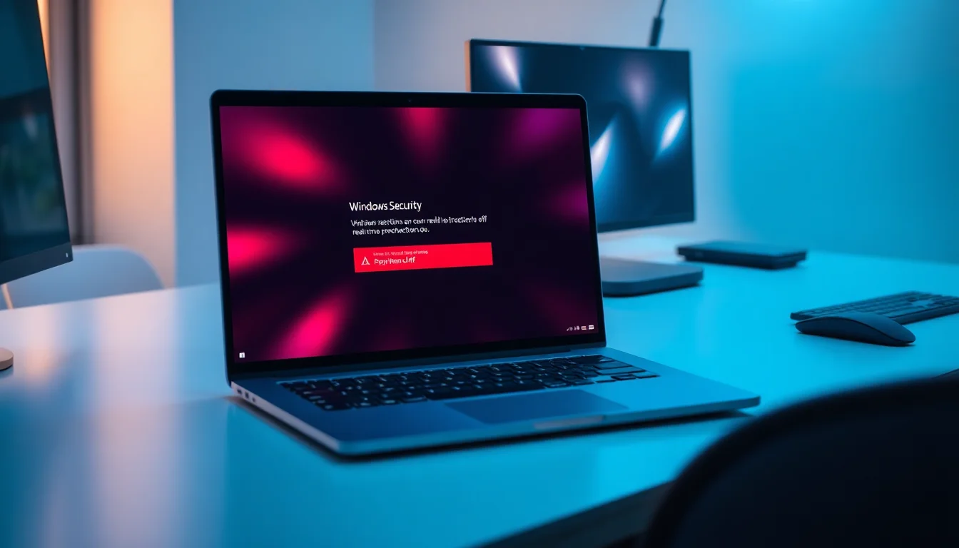 Windows Security real-time protection