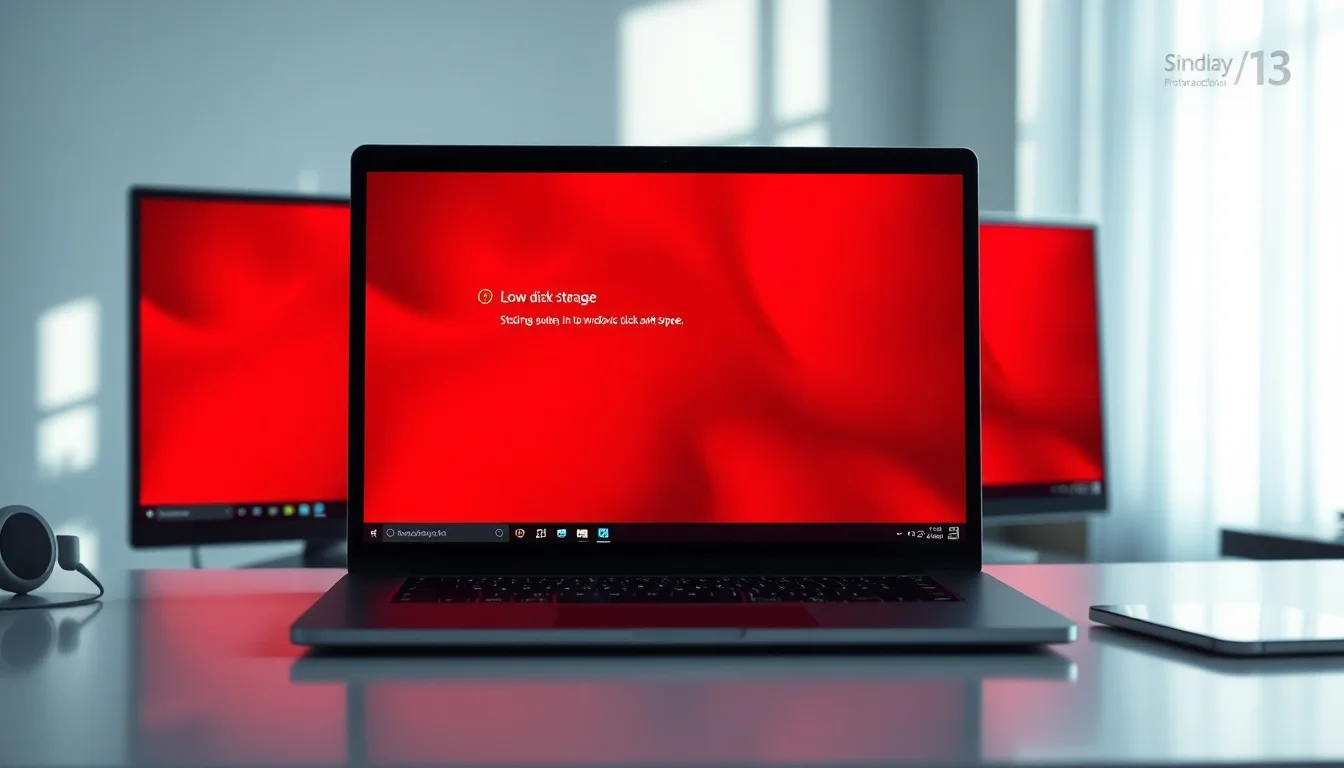 Windows storage full