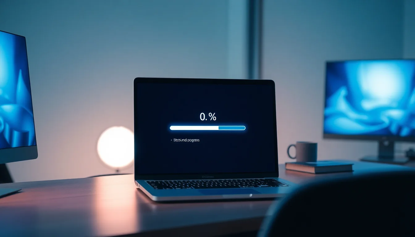 Windows Update stuck at downloading 0% or 100%