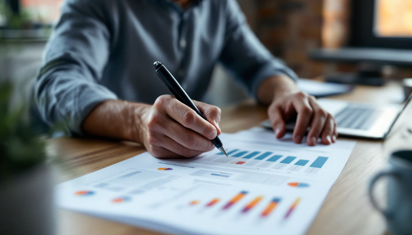 A business owner planning campaign tracking for a printed flyer