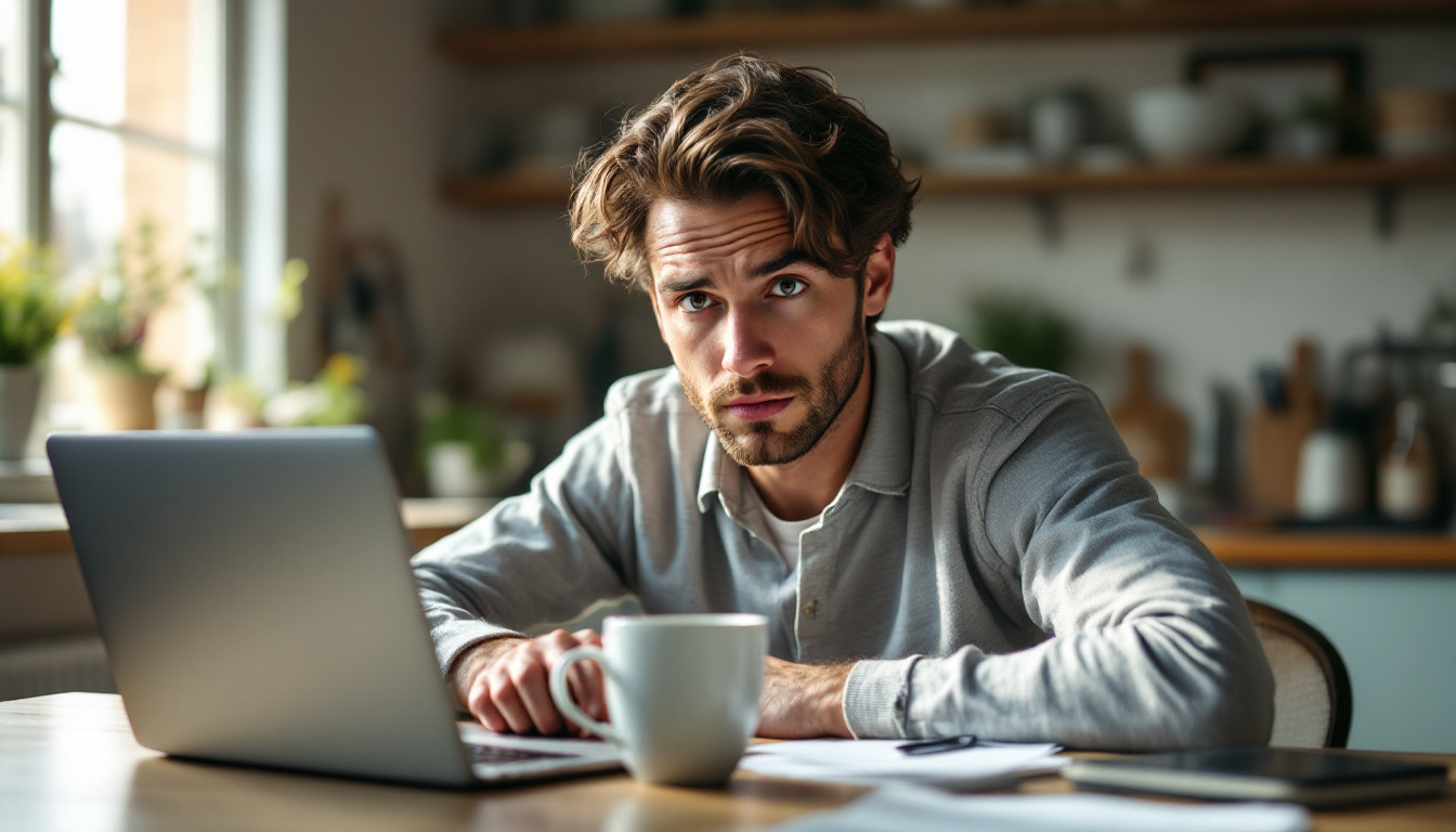 A business owner checking the result of a change to their website