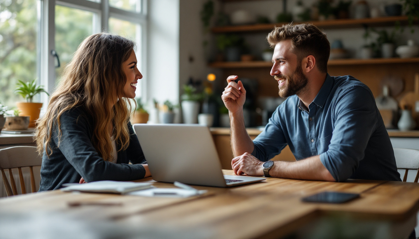 A web designer talking honestly with a small business owner