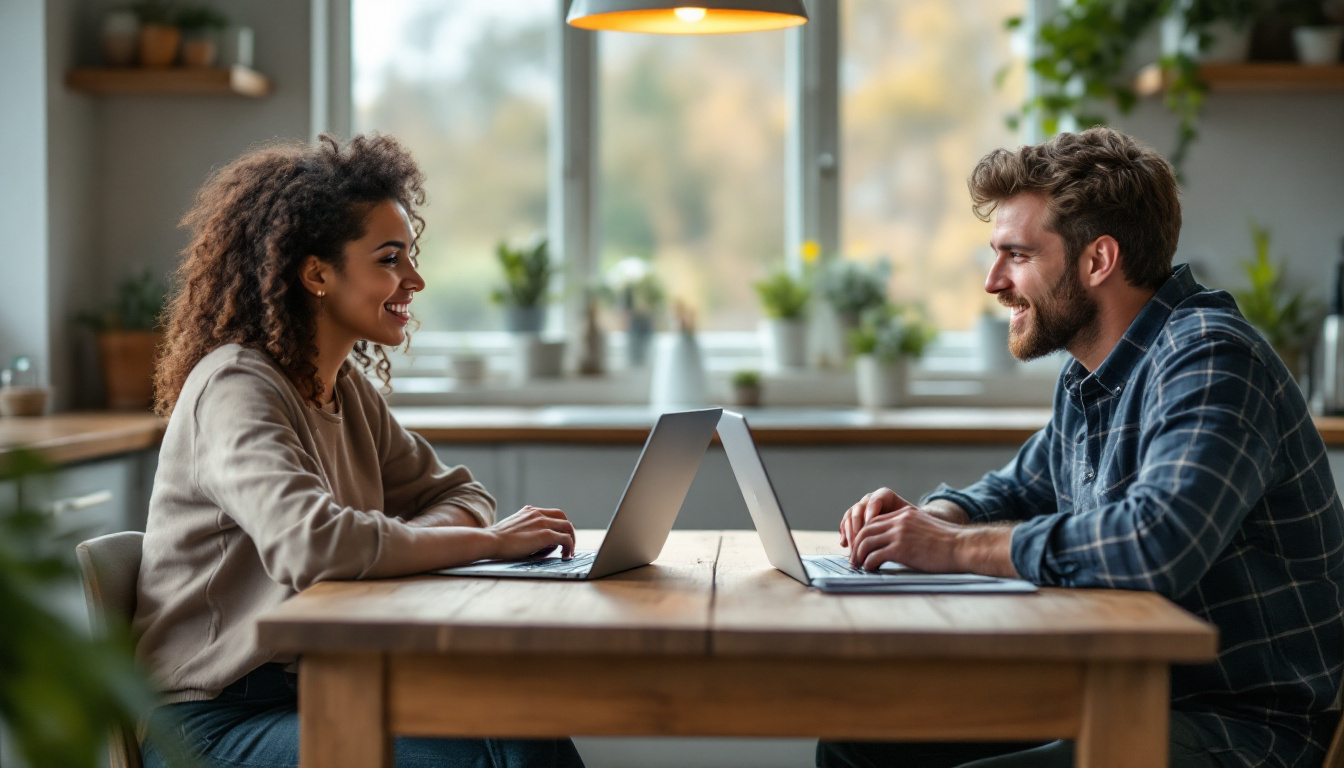 A web designer talking honestly with a small business owner